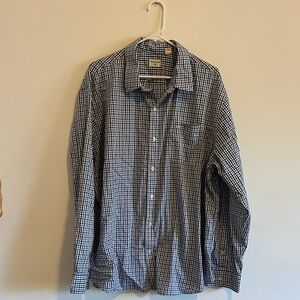 Dockers Blue and White Checkered Shirt